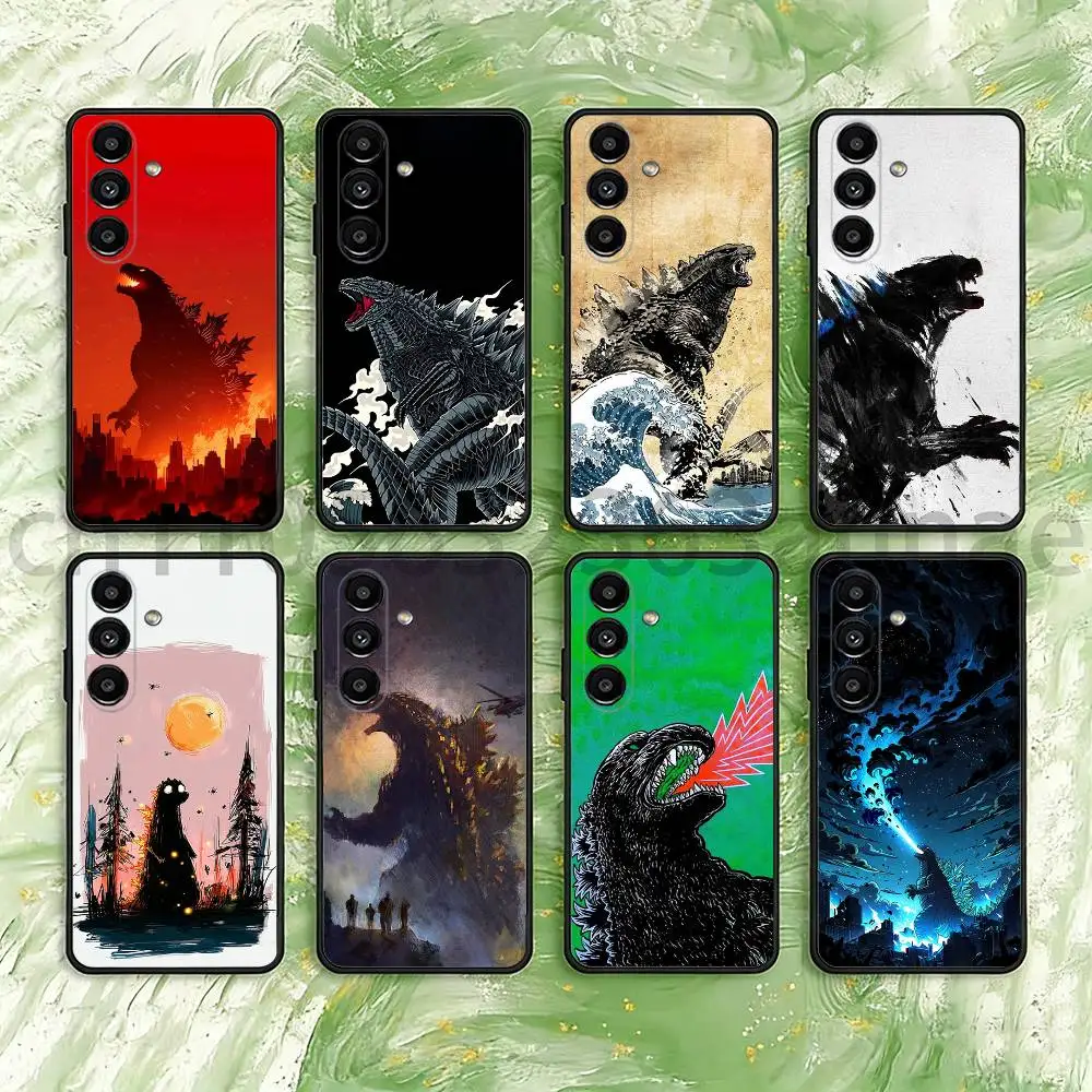 Фото Чехол для телефона Japan Monster G-Godzillas для Samsung S25,24,23,22,21,S20,Ultra,Plus,FE, черный, мягкий чехол №1