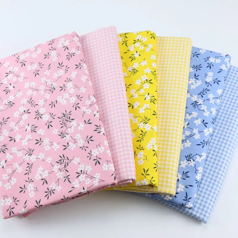 Саржевая ткань для пэчворка Цветочная серия 100% фототкань другая обычная печать