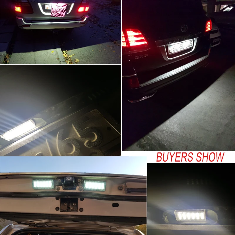 Комплект светодиодного освещения для номерного знака автомобиля PMFC белый Lexus LX470