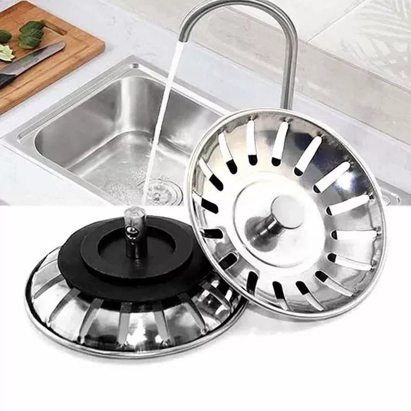 

Bathroom Sink Strainer Stainless Steel Pool Bathtub Hair Catcher Stopper Waste Sink Filter Plug Kitchen Sink Accessories Tools