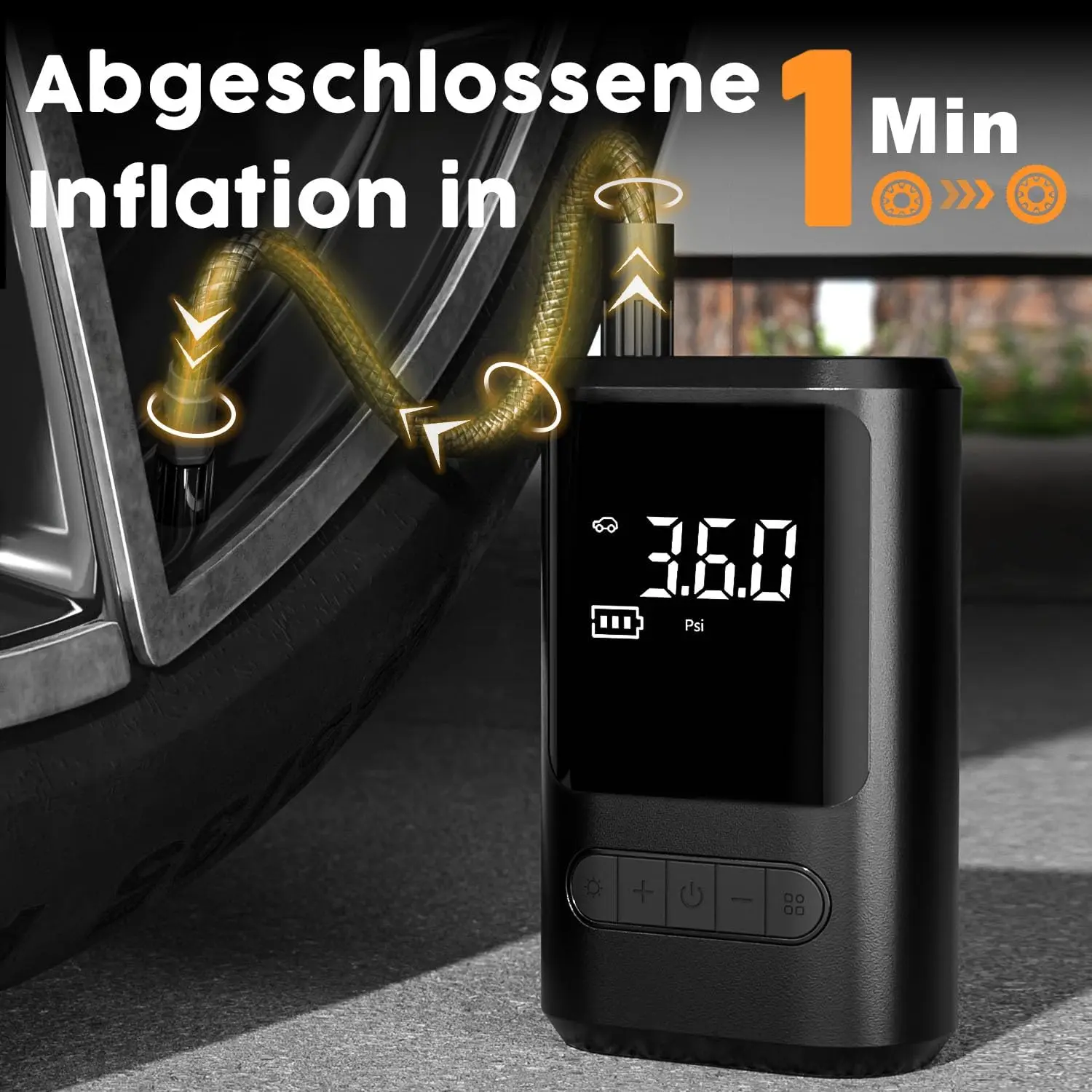 Миниатюрный Портативный Электронный воздушный насос 6000 мАч аккумулятор 150