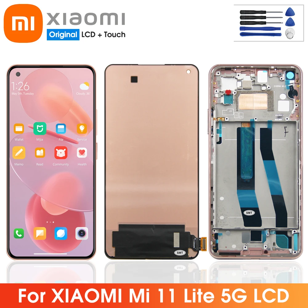 

Original 6.55"Display For Xiaomi Mi 11 Lite 5G M2101K9G M2101K9C LCD DisplayTouch Screen DigitizerFor Mi11 Lite 5G Lcd Best