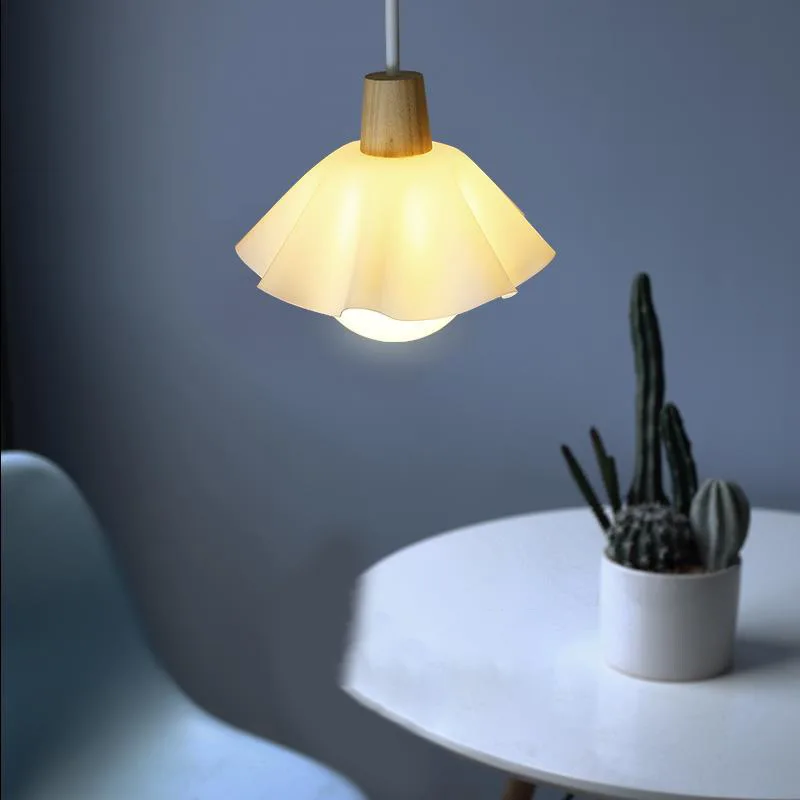 Nordic Designer Net Celebrity Ins Wind Flower Restaurant Bedroom Bedside Chandelier Aisle Porch Glass Ceiling Line Light