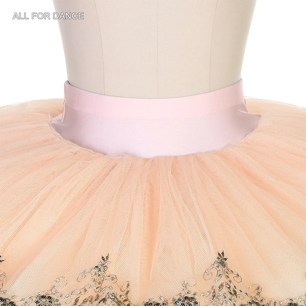 BLL001 Бледно-розовые профессиональные юбки-пачки для балета и танцев
