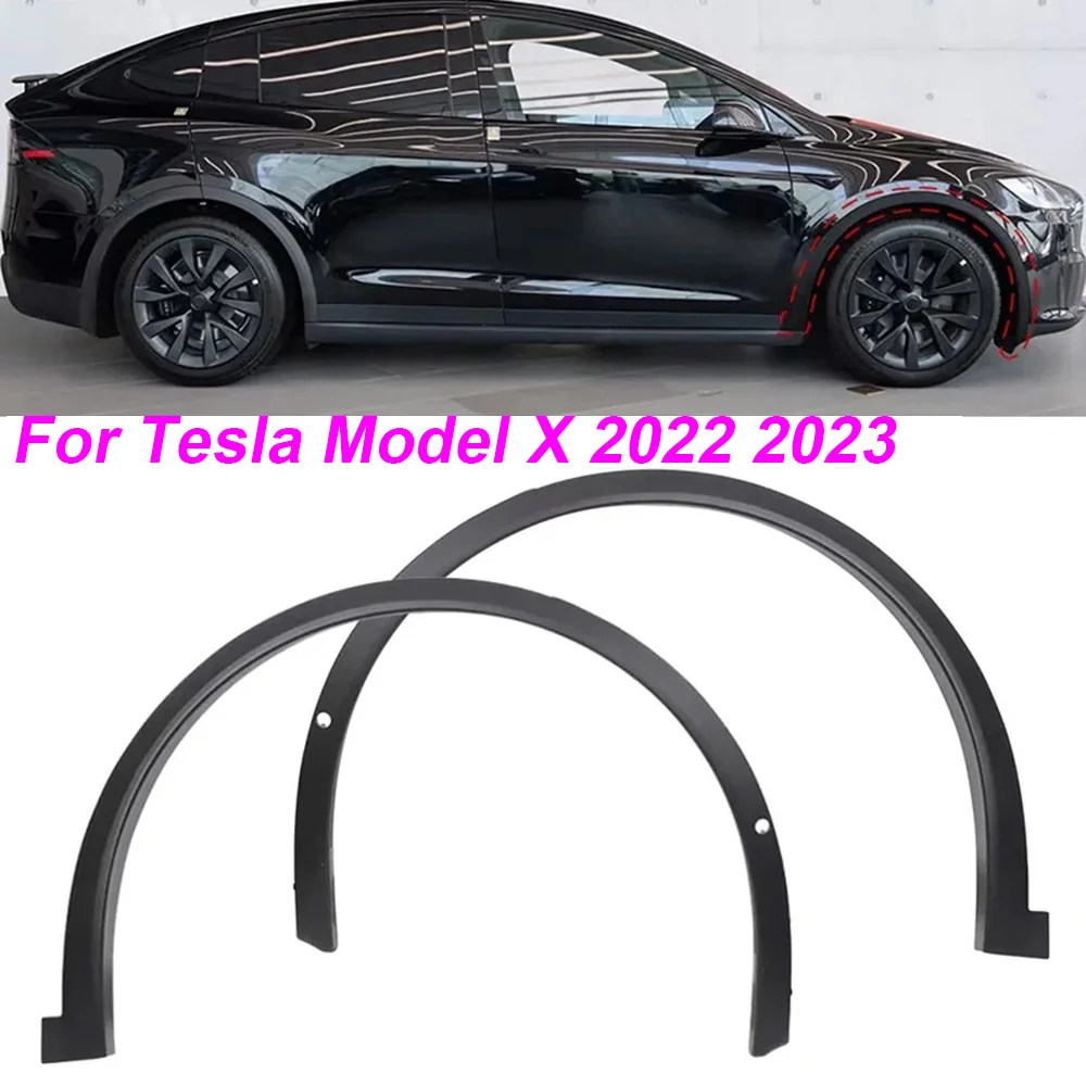 Фото 1 шт. для Tesla Model X 2016-2024: Брызговик, защита от брызг, накладка на колесную арку, молдинг крыла, внешние аксессуары №5
