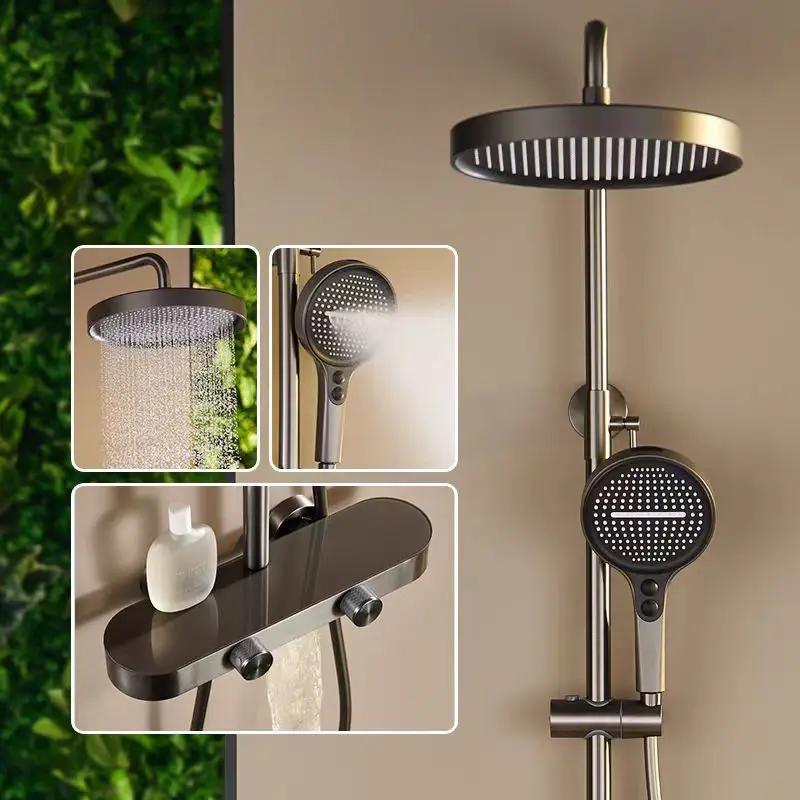 

Yuki Like Душевая система из латуни серого цвета