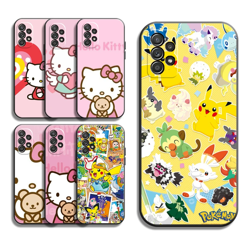 

Hello Kitty Cute Phone Cases For Samsung Galaxy S20 FE S20 Lite S8 Plus S9 Plus S10 S10E S10 Lite M11 M12 Soft TPU Funda