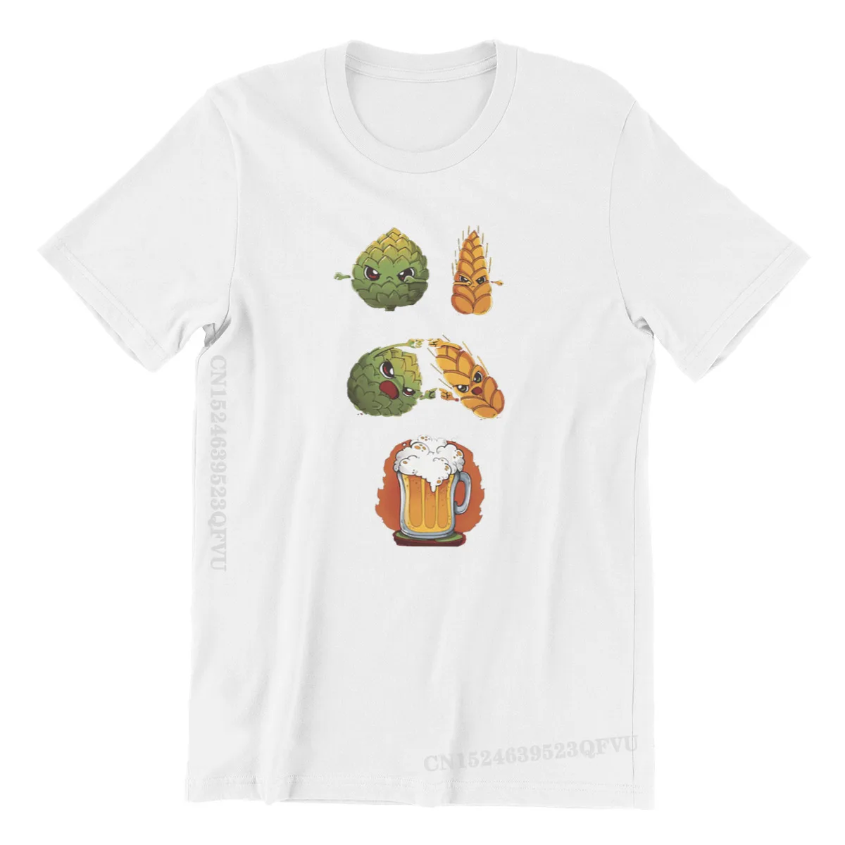 

BEER FUSION Casual Tshirts Birra Bier Alcohol Beverage Style Streetwear Clothing Comfortable Men T Shirts Men Tee Father's Day