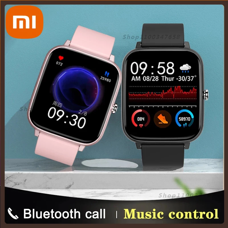 

Xiaomi 2022 New Smart Bluetooth Call Watch Men Women 1.54-inch Full Touch Screen Sport Smartwatch Heart Rate Monitor for Xiaomi