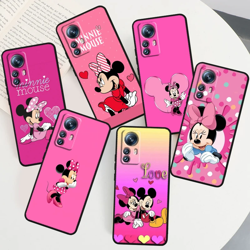 

Minnie Mickey Mouse Hot Phone Case For Xiaomi Mi 13 12T 12 11T 11i 11 A3 10T 10 CC9E 9 Pro Lite Ultra 5G Cover Black Funda