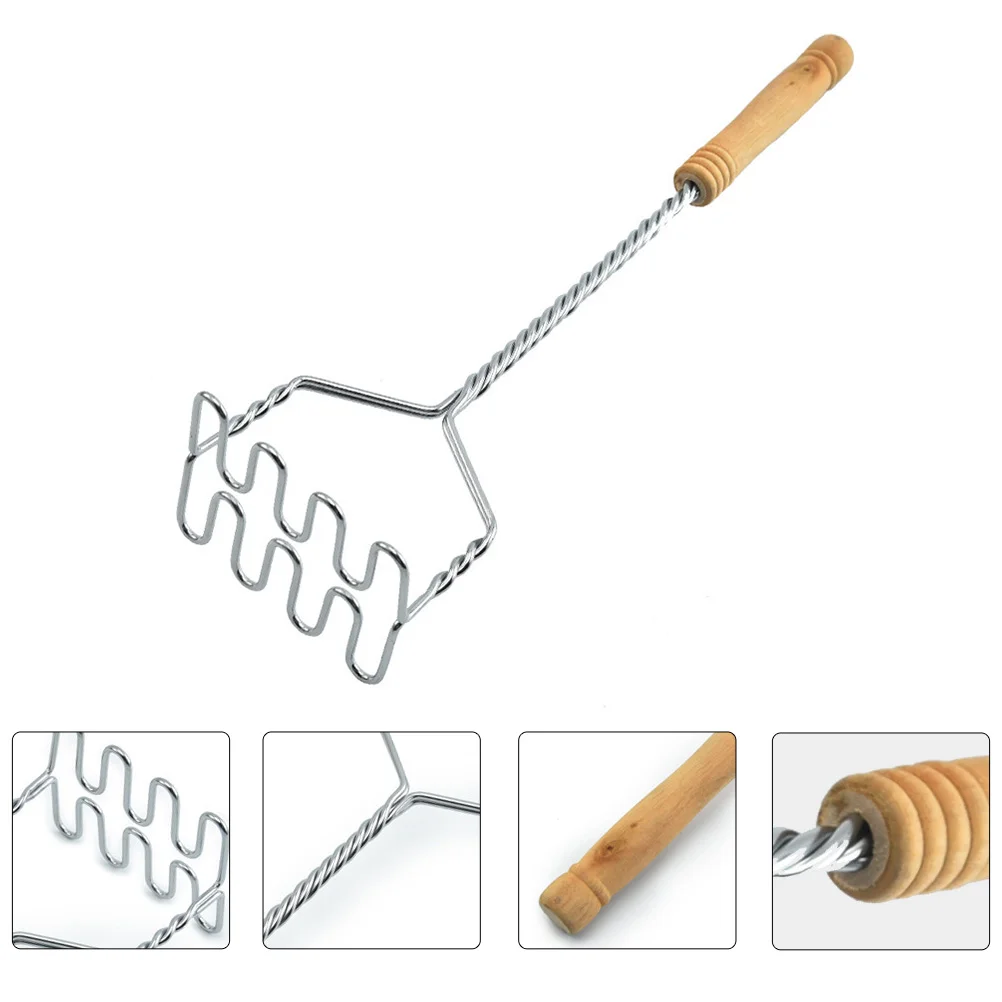 

1pc Professional Potato Ricer Stainless Steel Potato Presser for Kitchen (Khaki)