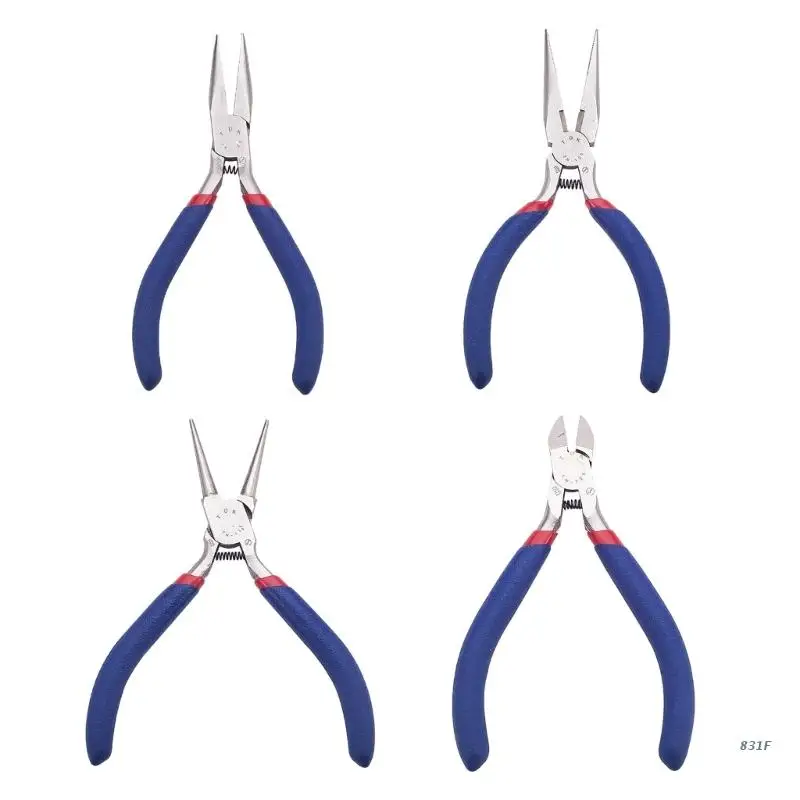 

Short Chain Jewelry Pliers Flat Nose Jaw Pliers Wire Looping-Forming Pliers Jewelry Finding Making for-Loops Jump-Rings