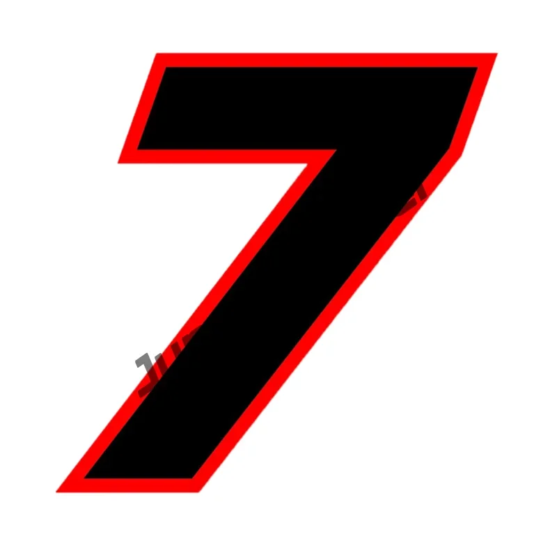 Разные размеры съемная наклейка на автомобиль гоночные номера 0123456789