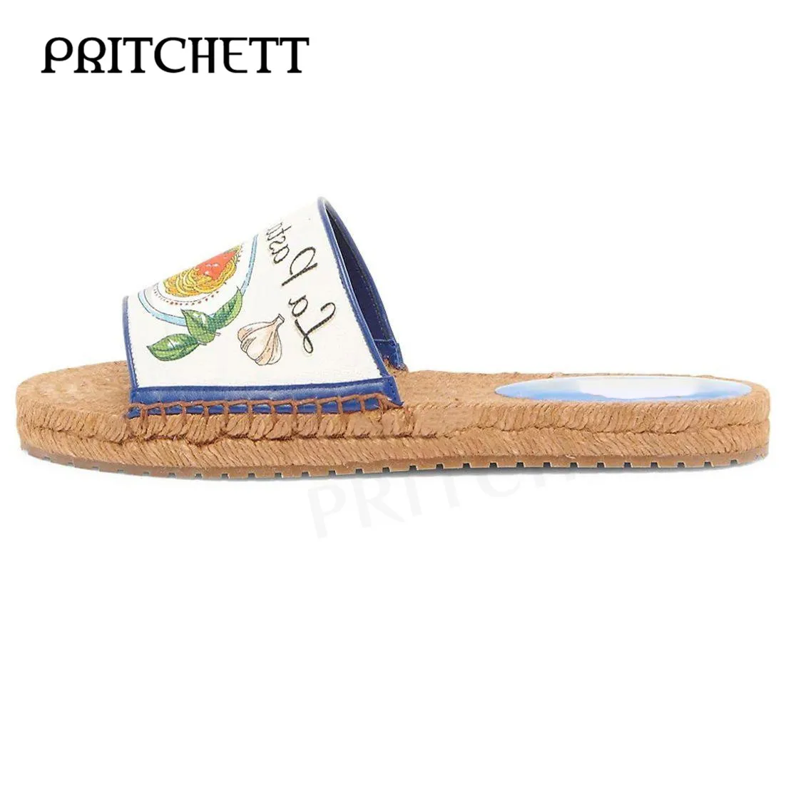 Black Suede Openwork Flat Sandals Open Toe Round Toe Woven Midsole Pink Slippers Fashion Hollow Fringe Edge Casual Slippers