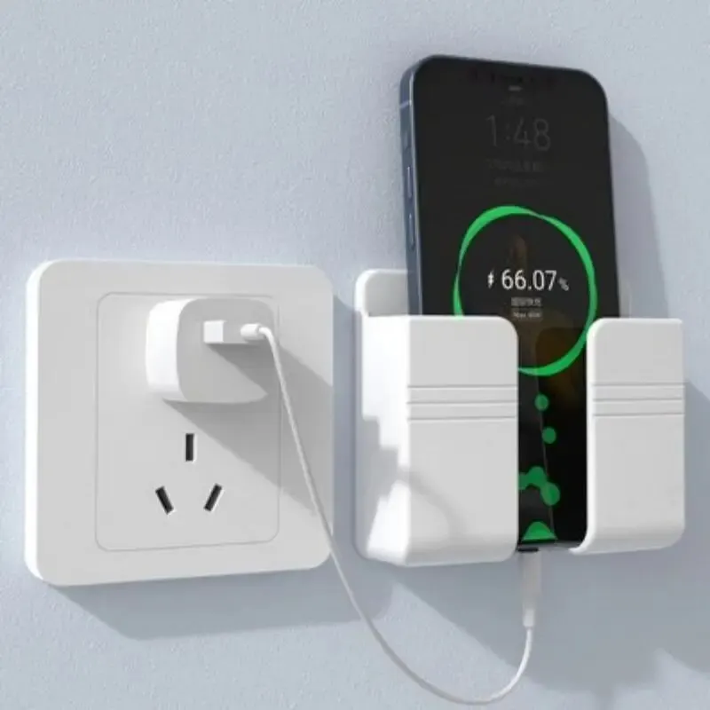 Настенная Подставка Для Зарядки Из 2 Штук Мобильных Телефонов С Клейкой Основой