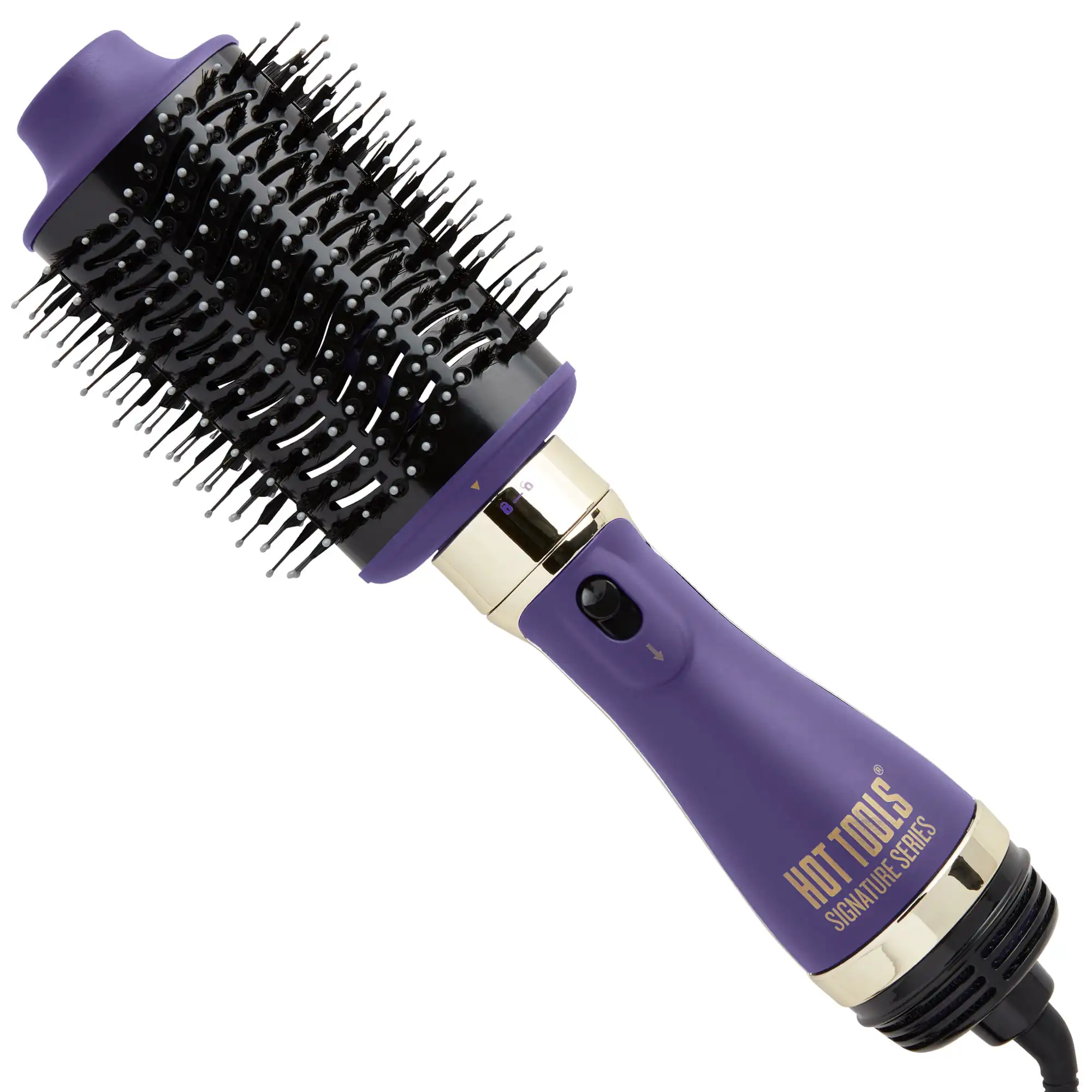 

Pro Signature Detachable One Step Volumizer Professional Large Ceramic Hair Dryer Hot Air Brush Ionic Purple electric brushes fo