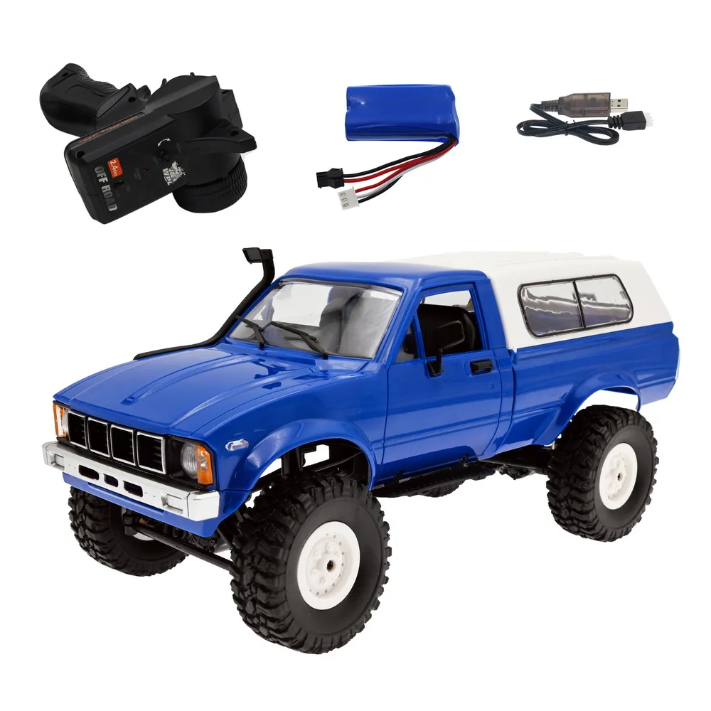 

WPL C24 1:16 RC Car Remote Control Off-road Car DIY High Speed Truck RTR for Boys Gifts Toy Upgrade 4WD Metal KIT Part Crawler