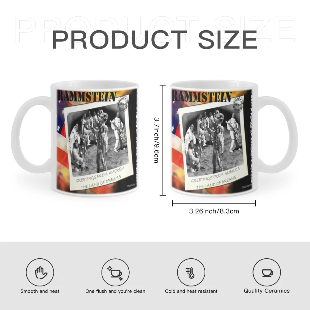 Rock band стандартная кофейная кружка в стиле ретро 11 унций забавная керамическая