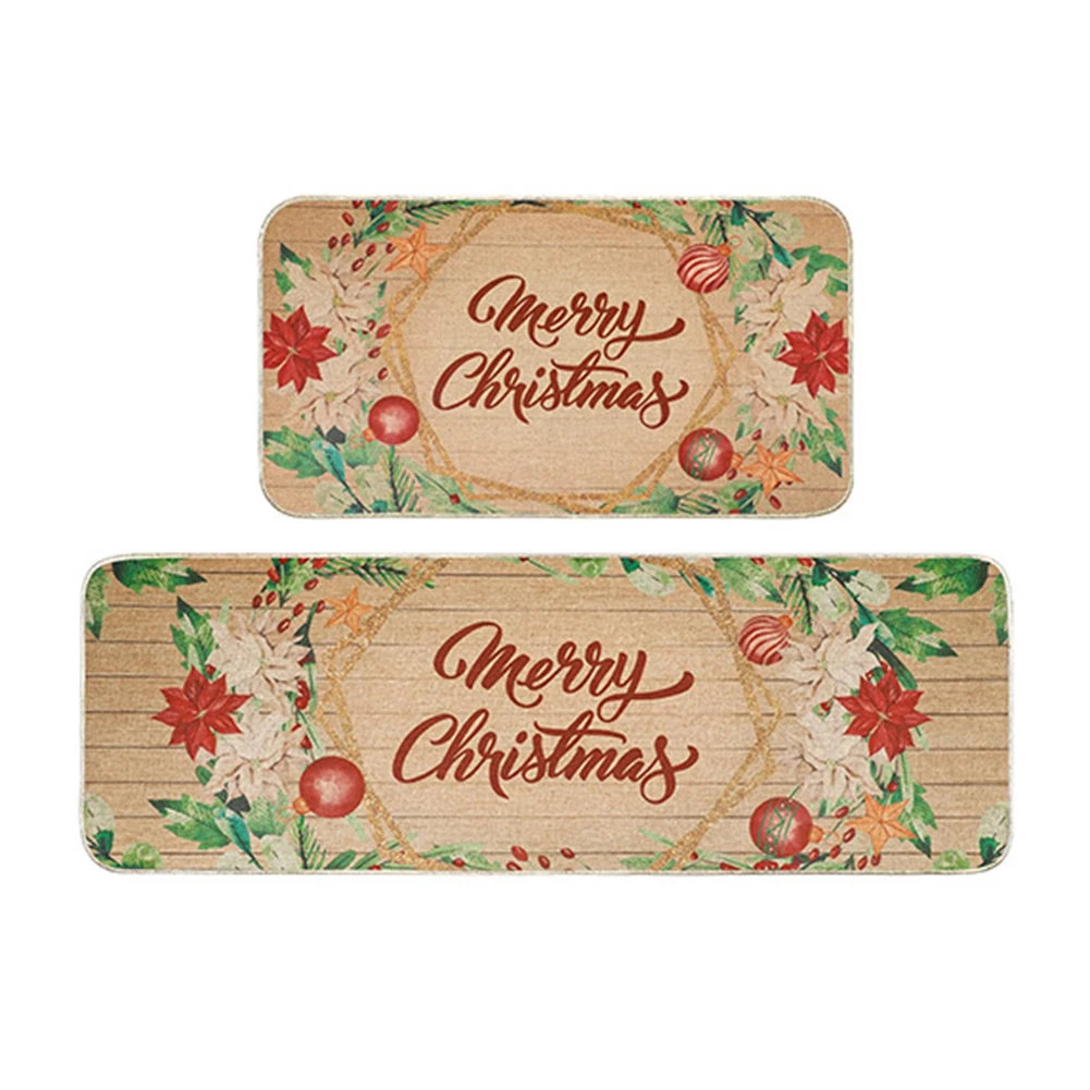 Рождественский коврик Добро пожаловать зимняя рождественская елка нескользящий