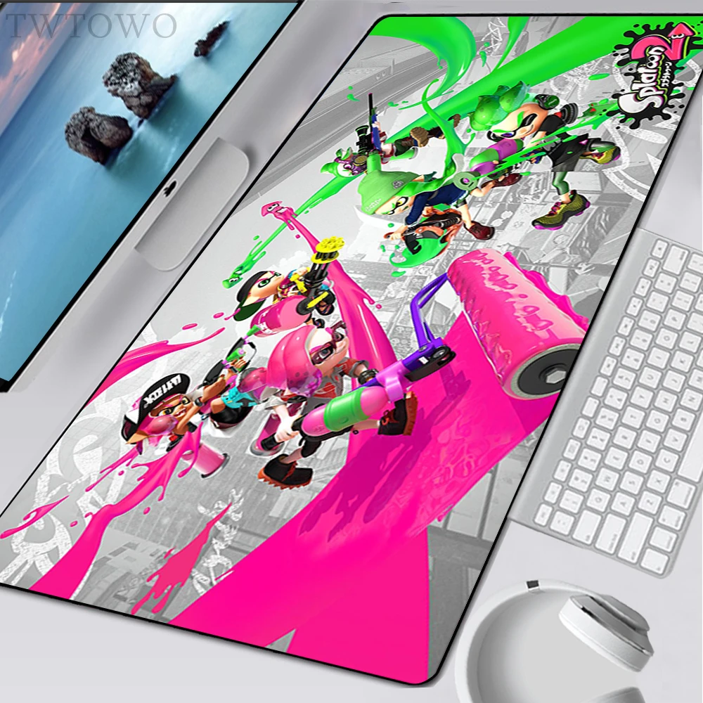 

Splatoon 2 Mousepad Large New HD Computer MousePads keyboard pad Desk Mats Gamer Laptop Office Anti-slip Carpet Mice Pad