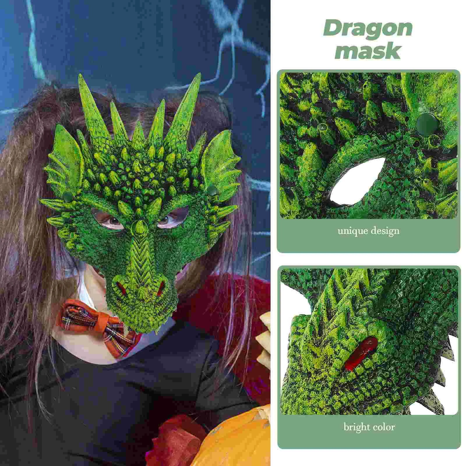 Маска дракона костюм для косплея реквизит маска нарядное платье аксессуар лица