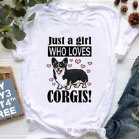 corgis untoasted toasted burnt graphic print t shirt girls funny casual tshirt womens clothing dog lover t shirt female tops