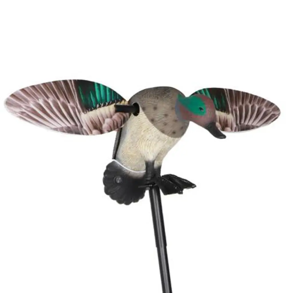 

Vivid Motion Decoy Hunting Wing Mallard Drake Female Duck Garden Pond Decor Teal Toy with Remote