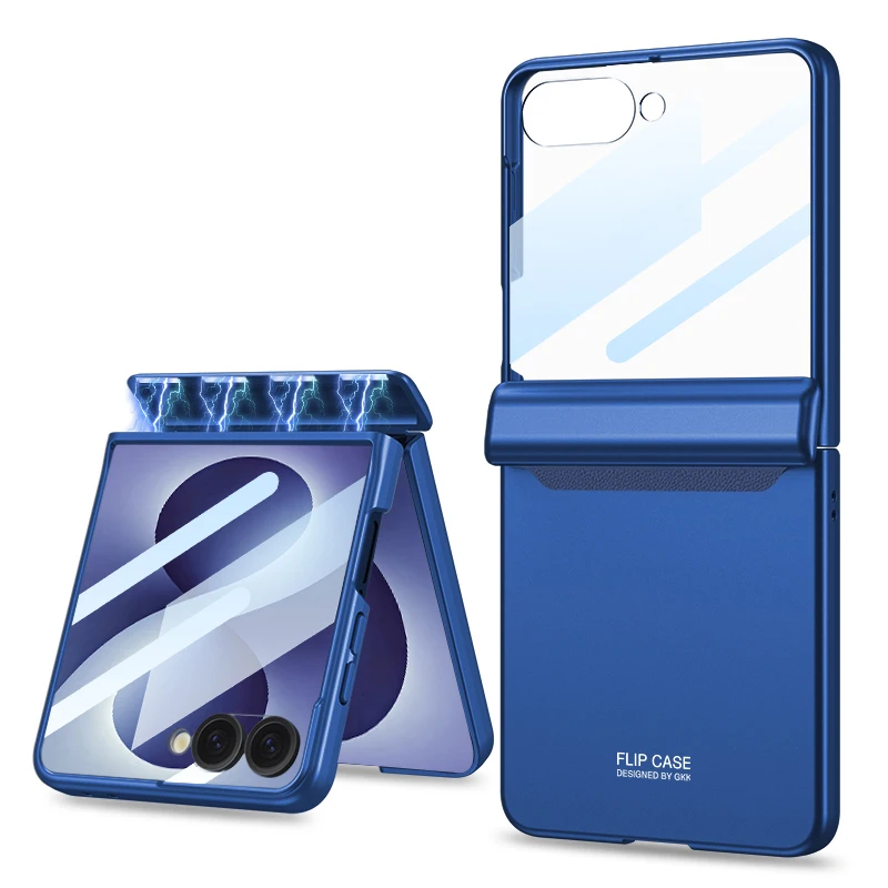 Фото Защитный чехол 3 в 1 для Samsung Galaxy Z Flip 8, модный защитный чехол для мобильного телефона, задняя крышка №3