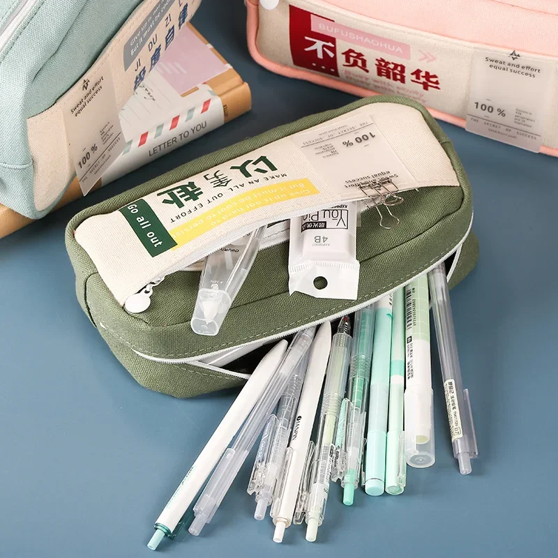 

Creative Pencil Case Cute Students Pencil Cases Big Pen Bags Storage Box Boy Girl Kid Large Capacity School Stationery Supplies