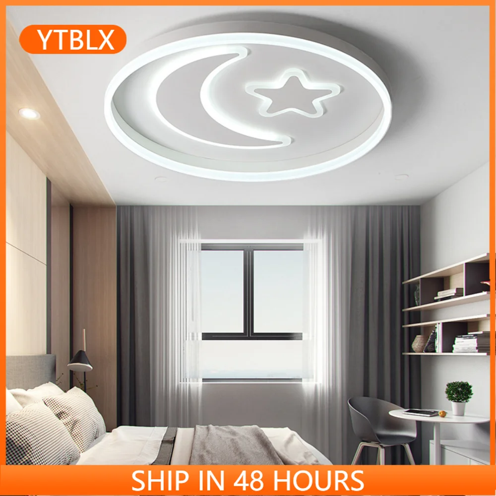 

Новая Светодиодная потолочная лампа в скандинавском стиле, современный простой светильник с регулируемой яркостью для спальни, детской ко...