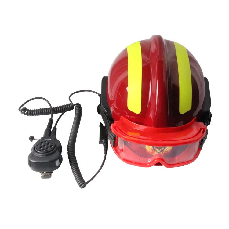 

Multifunction Red Color Firefighting Rescue Equipment Protection Fire Fighter Safety Helmet