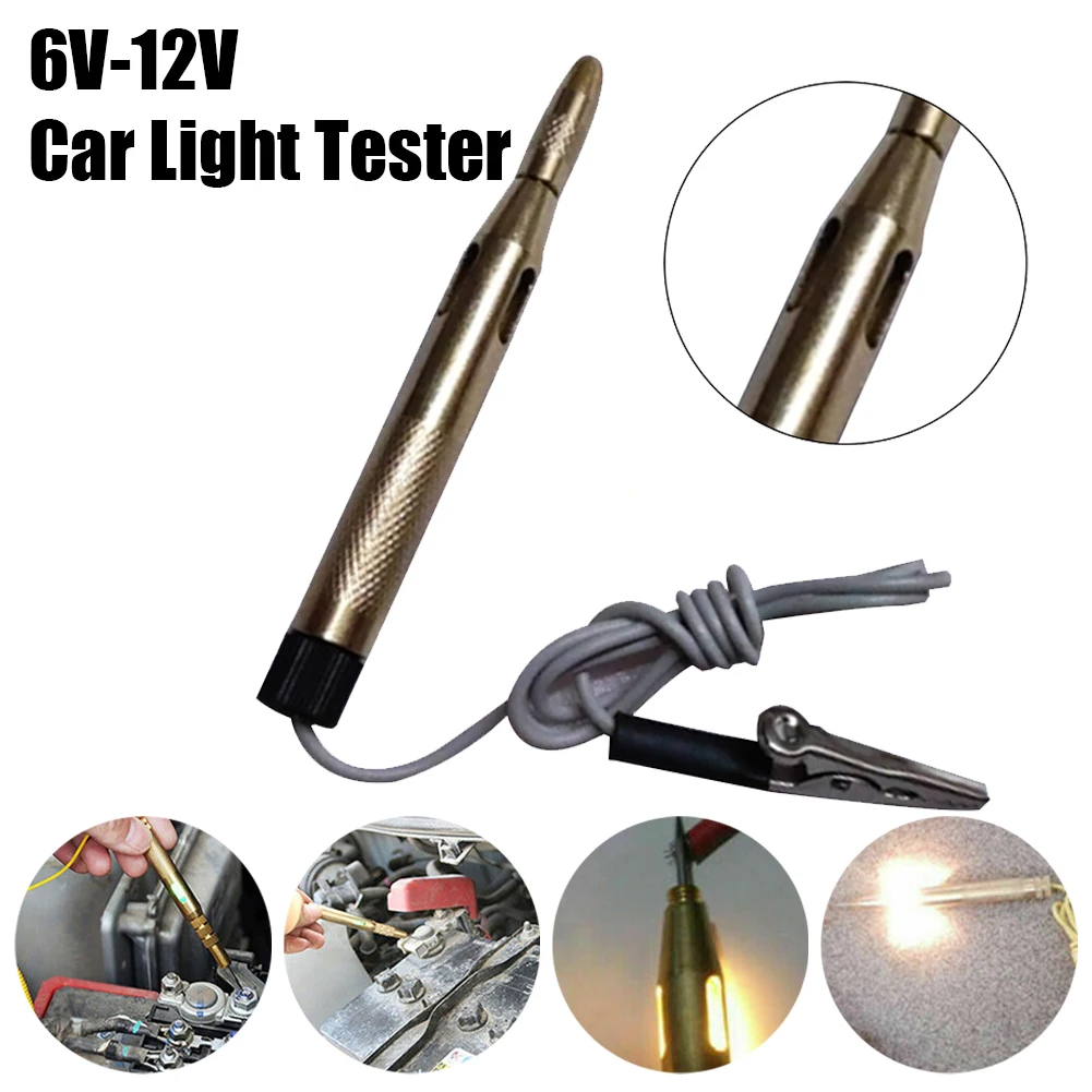 

High quality Test pens Car Useful Electrical Testers Voltage Tester 1 pcs 6V/12V/24V Probe Pen Pencil Test Light