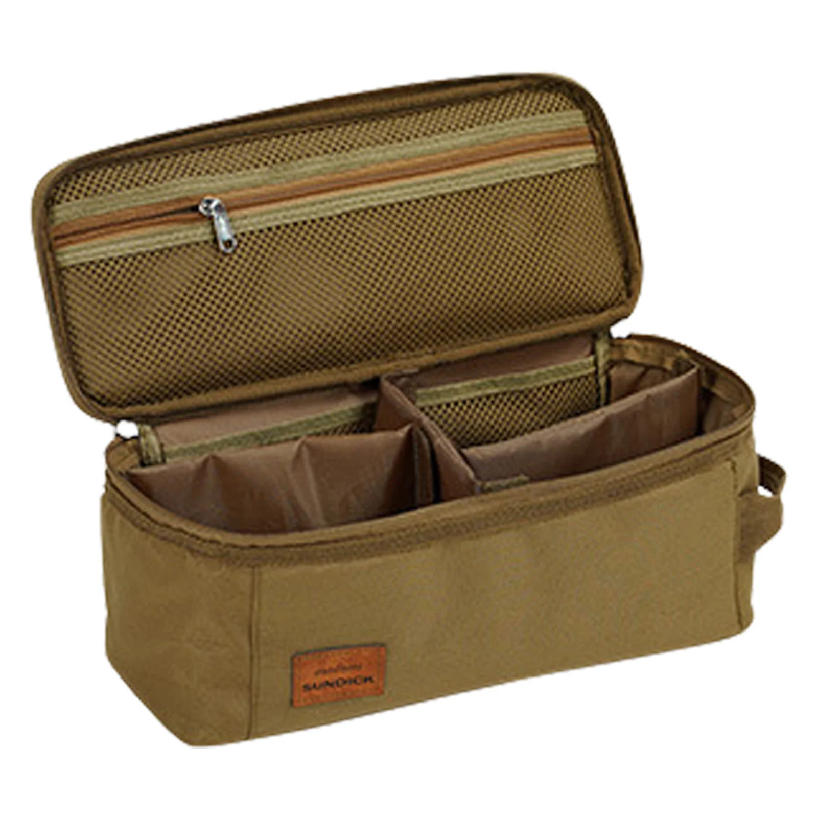 

Storage Containers Comfortable Camping Storage Handbag Movable Partitions Utensil Bag High-density High-frequency Cookware Carry