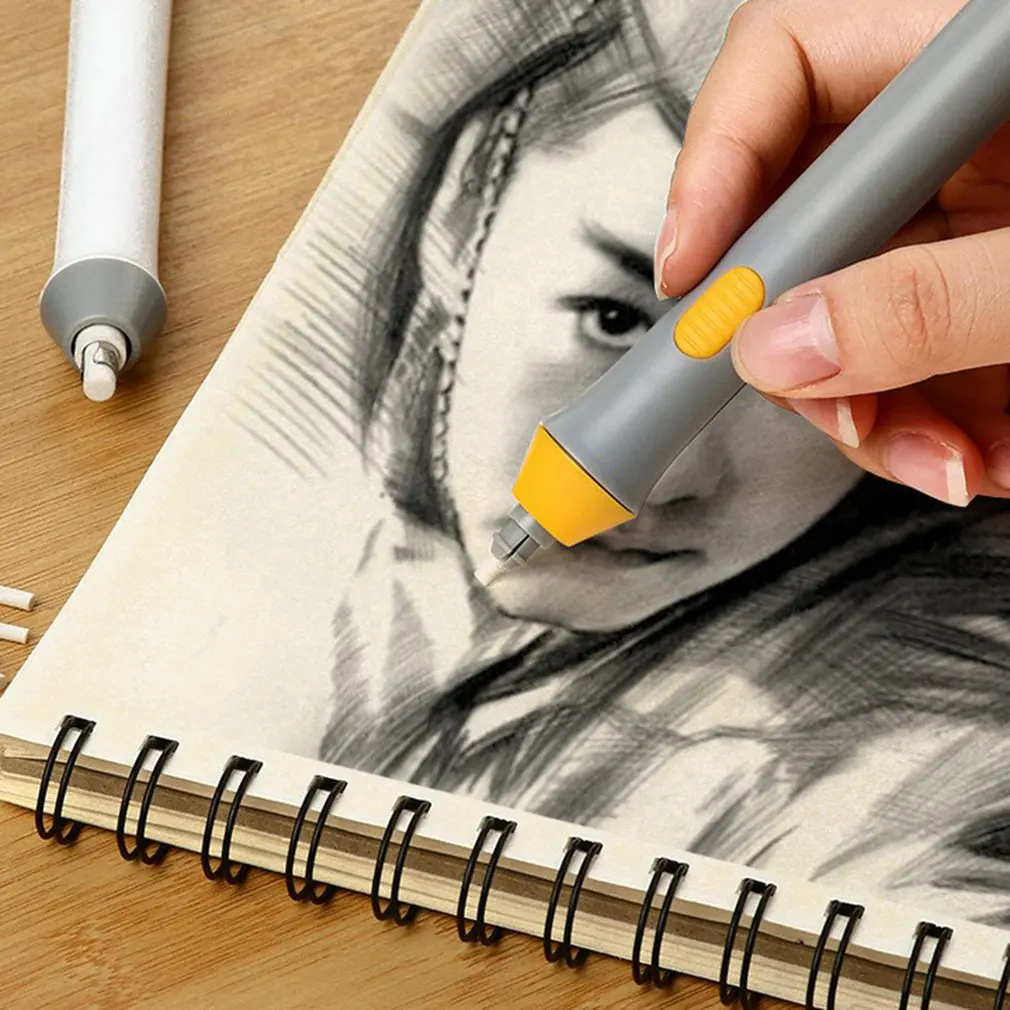 Ластик Электрический Регулируемый на батарейках ластик для рисования скетчей с