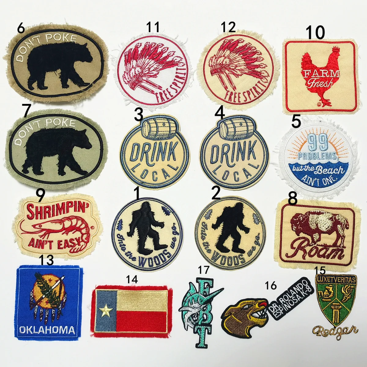 

High-grade Cartoon Animal Embroidery Patch DIY Clothing Accessories Decoration Hole Repair Ironing Patch 1pcs