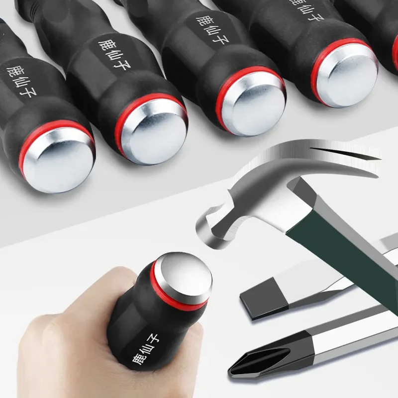 LUXIANZI S2 Alloy Steel Screwdriver Hammerable Hand Tools Sl