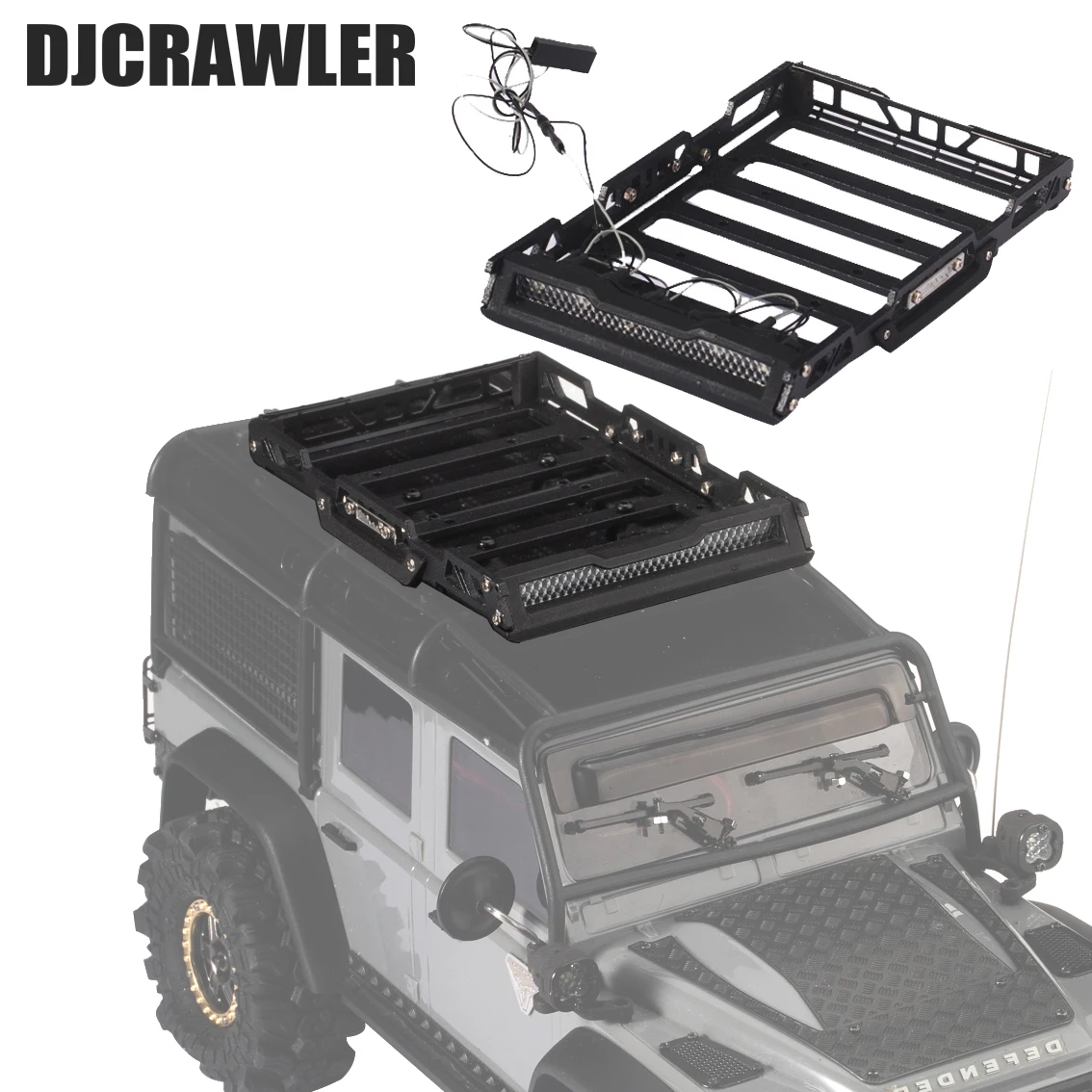 Металлический багажник DJCRAWLER для TRX4M BRONCO DEFENDER SCX24