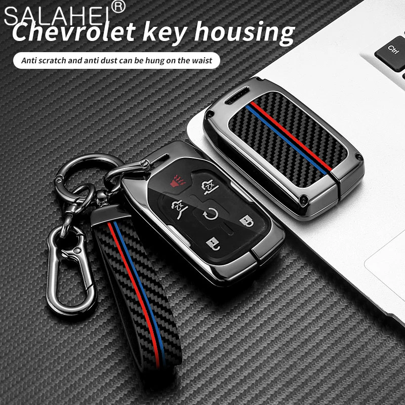 

Alloy Car Key Cover Case Shell For Chevrolet Silverado GMC Sierra 1500 2500HD 3500HD Terrain Acadia 2020 2021 2022 Accessories
