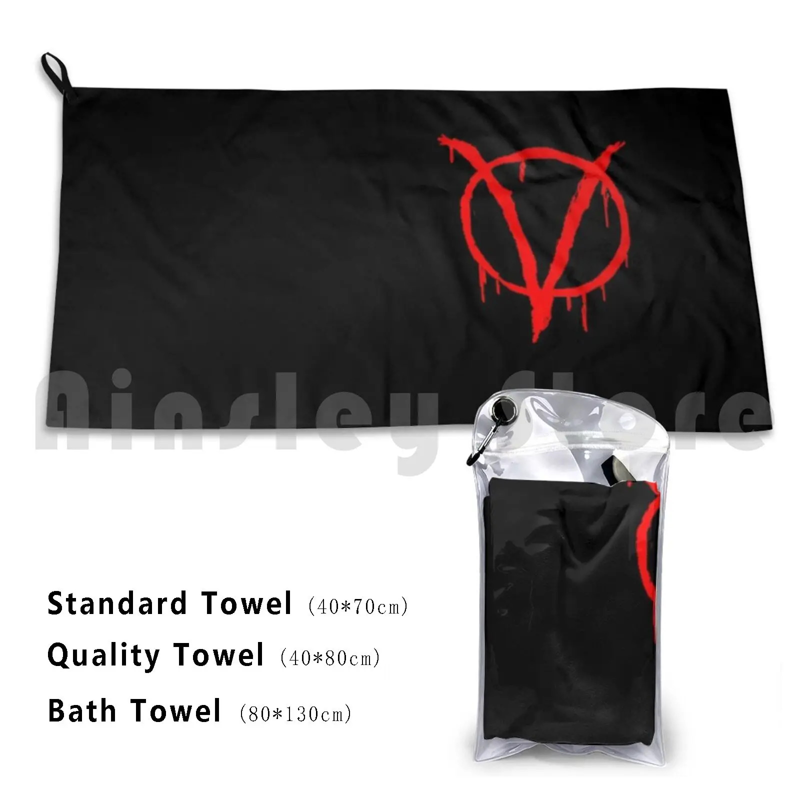 

V For Vndetta Bath Towel Beach Cushion V For Vendetta V Anonymous V For Vendetta Guy Fawkes Movie Revolution Hacker
