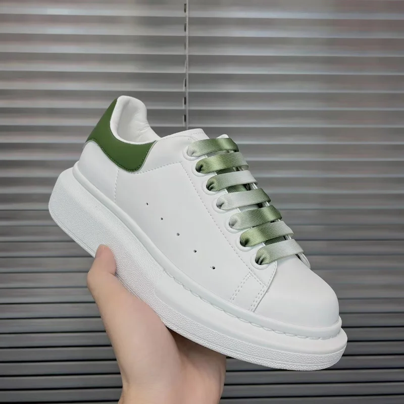 Women's Little White Shoes 2023 Spring/Summer New Popular Flat Bottom Matsuke Thick Bottom Casual Strap Sports Shoes