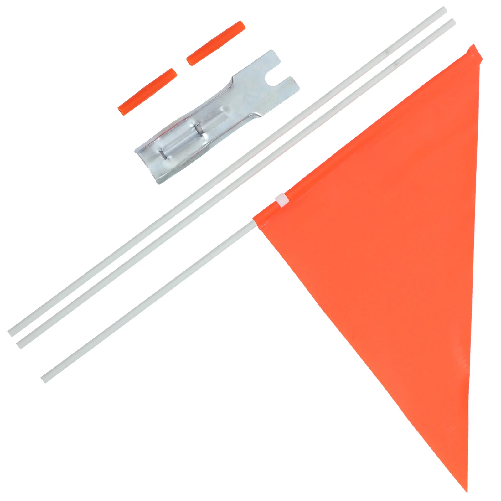 

Flag Bike Safety Trailer Cycling Flags Pole Warning Pennant Handlebar Sign Reflective Adjustable