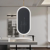 hanging bathroom mirror light makeup large oval toilet modern bathroom mirror dressing shower long espejos pared wall mirror