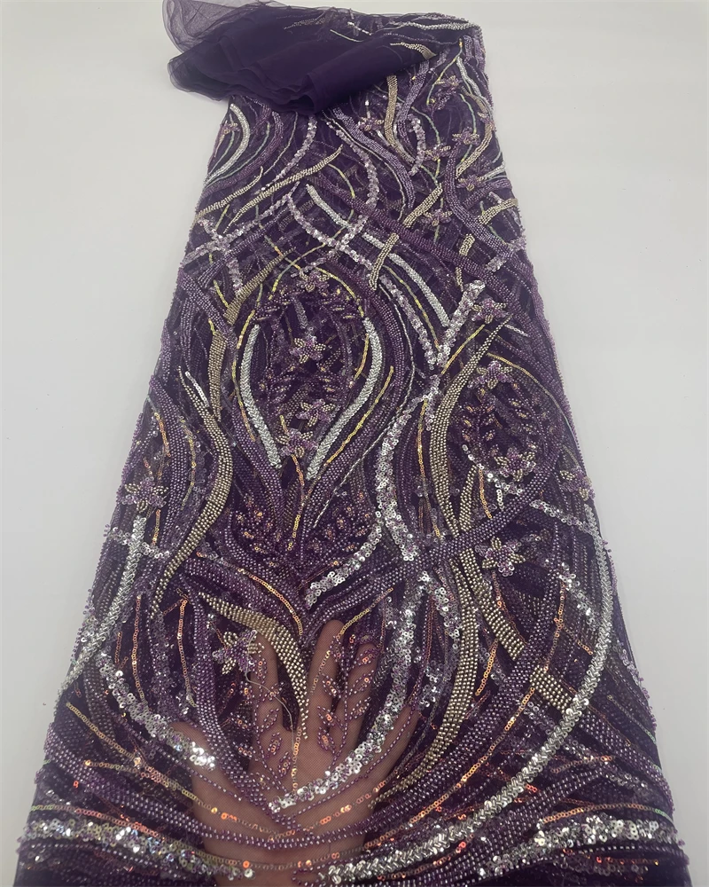 Рисунок 6 - Нигерийская французская кружевная ткань с блестками