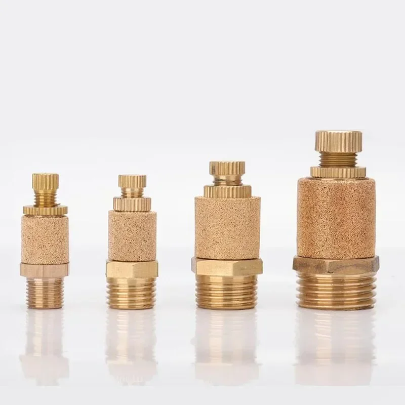 10/50 шт. пневматический глушитель из латуни 1/8 &quot1/4&quot 3/8 &quot1/2&quot BSL M5 глушители