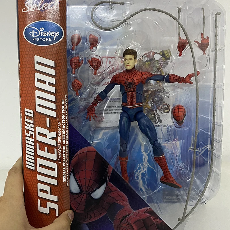 

Disney Marvel Avenger Spiderman The Amazing Spider Man Hawkeye Captain America Action Figure Collector Edition Super Heroes Toys