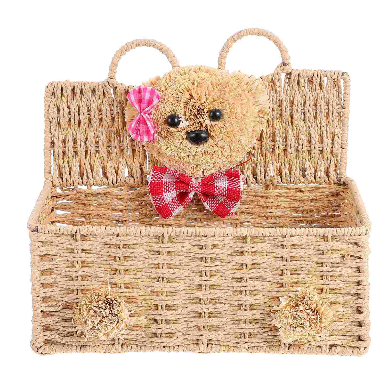 

1pc Useful Practical Durable Weave Basket Sundries Organizer Storage Basket for Inside