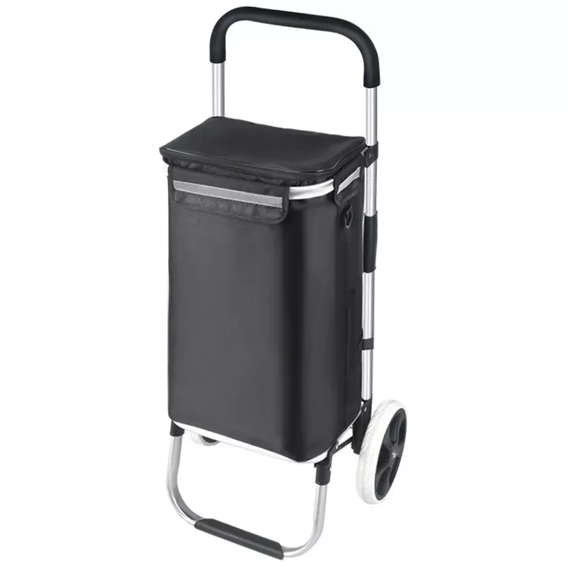 

NEW2023 Household Folding Portable Shopping Cart For The Elderly Large Capacity Silent Wheel Climbing Trailer Waterproof Thicken