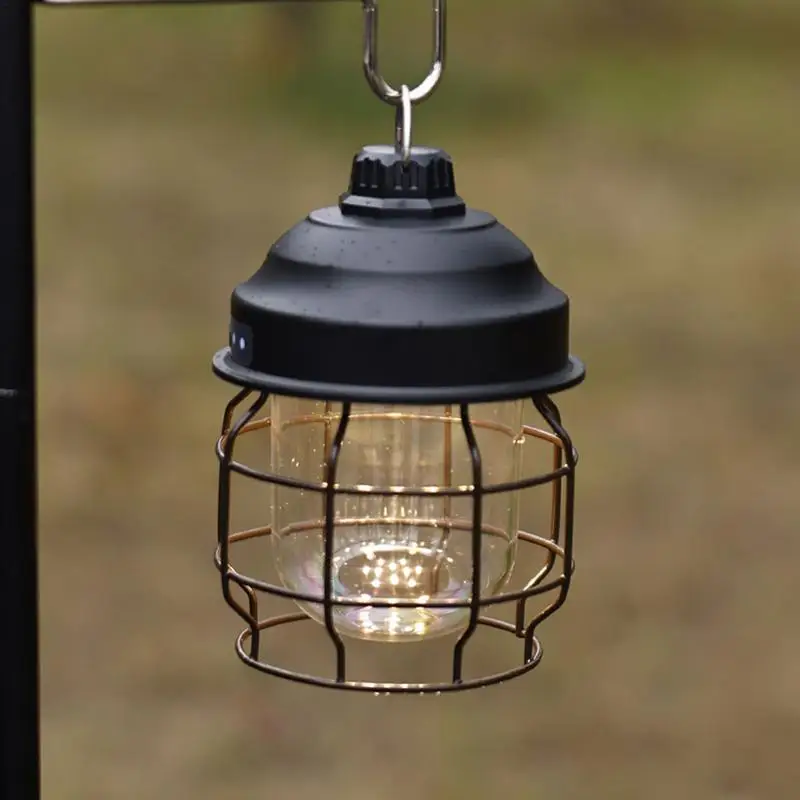 

Outdoor Camping Lamp IPX4 Waterproof Camping Lantern Rechargeable With Hook Camp Lanterns For Outdoor 3600 MAh 130-180 Lumens