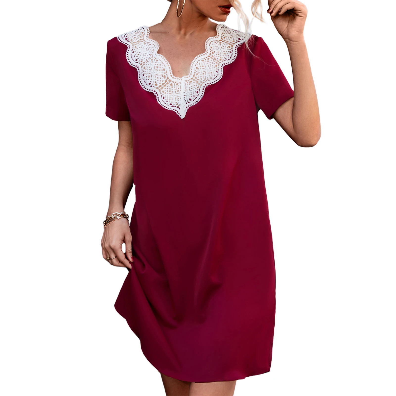 

Женское модное летнее камуфляжное мини-платье с коротким рукавом и круглым вырезом