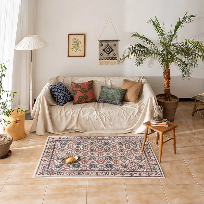 

Персидские ковры в ретро-стиле, удобный мягкий ковер для спальни, большая роскошная креативная гостиная, прочные нескользящие 탄탄탄자 자